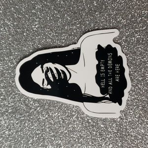 ART Gothic WATERPOOF Sticker Hell Demons